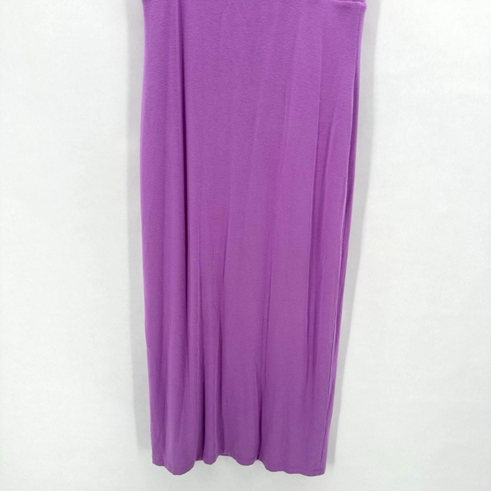 Athleta Santorini Midi Dress Size S Purple Travel Lounge Cozycore Preppy Bodycon - Picture 6 of 11